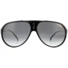 Carrera Sunglasses Hot 65 807/9O Black Dark Grey Gradient