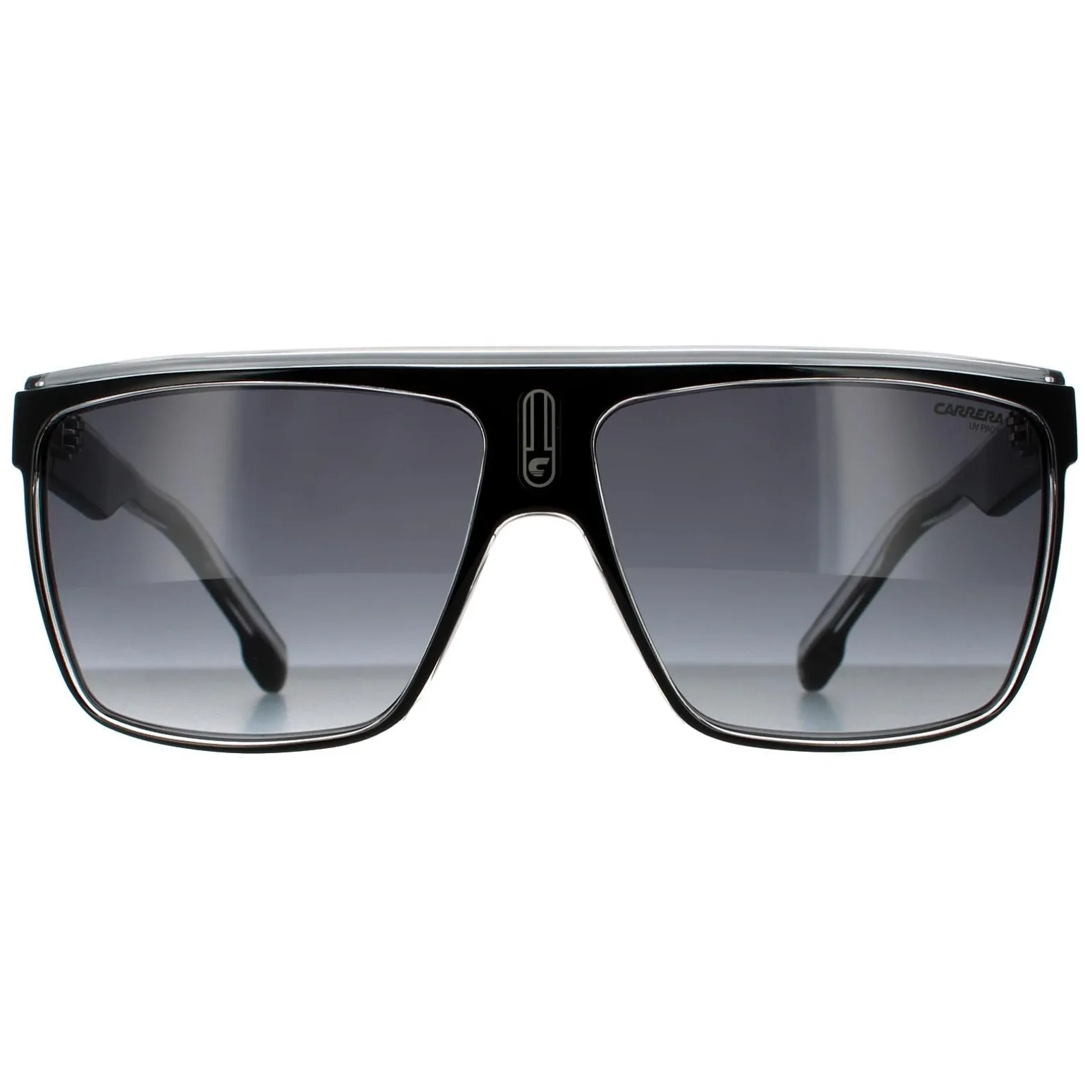Carrera Sunglasses 22/N 80S 9O Black White Dark Grey Gradient