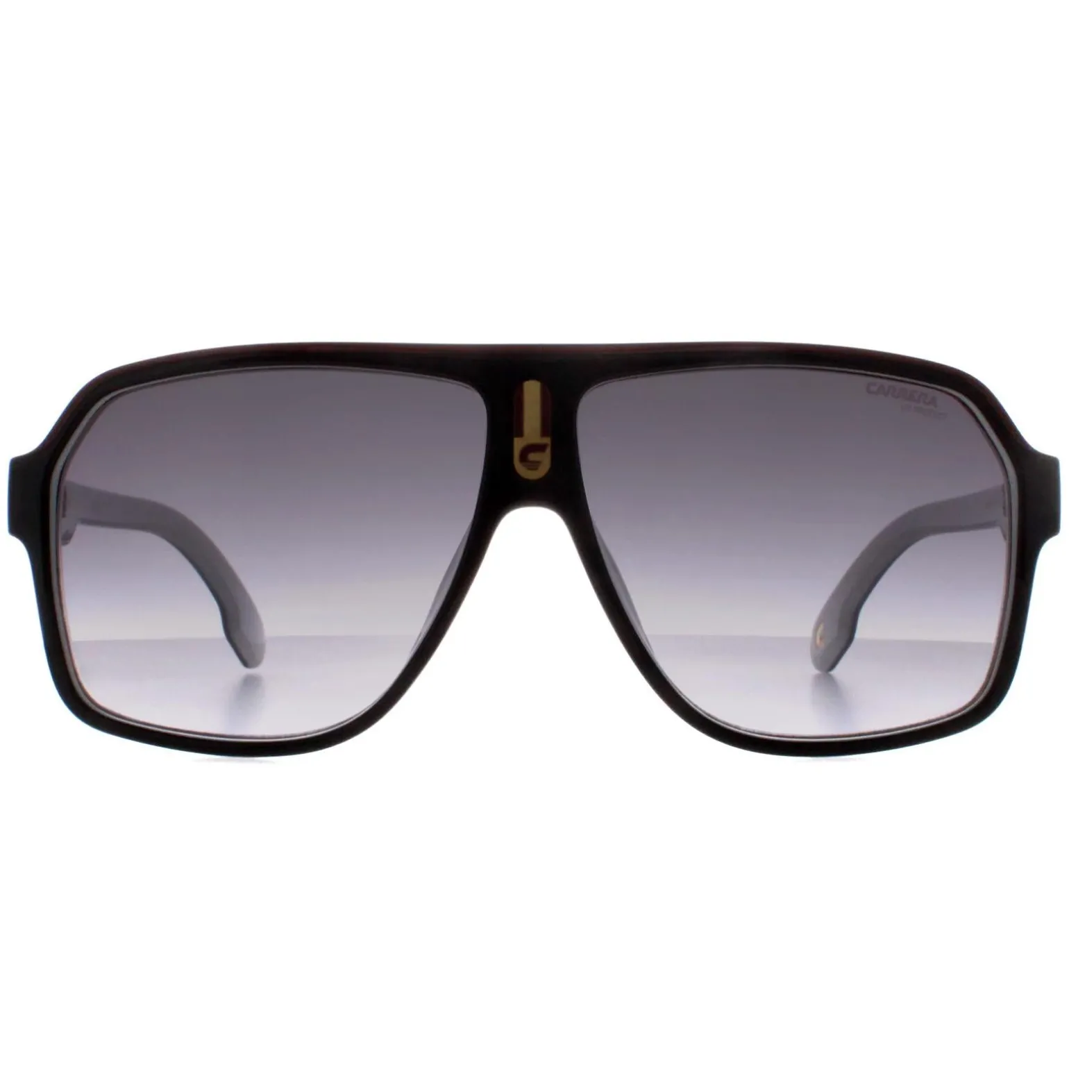 Carrera Sunglasses 1001/S 80S 9O Black White Dark Grey Gradient