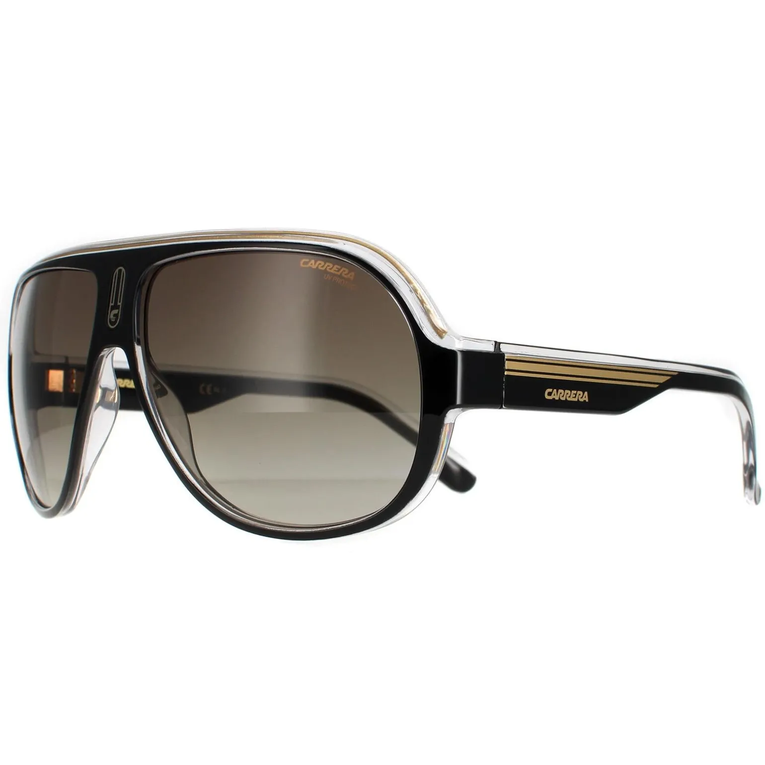 Carrera Sunglasses Speedway/N 2M2 HA Black Gold Brown Gradient