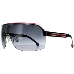 Carrera Sunglasses Topcar 1/N T4O 9O Black Crystal White Red Dark Grey