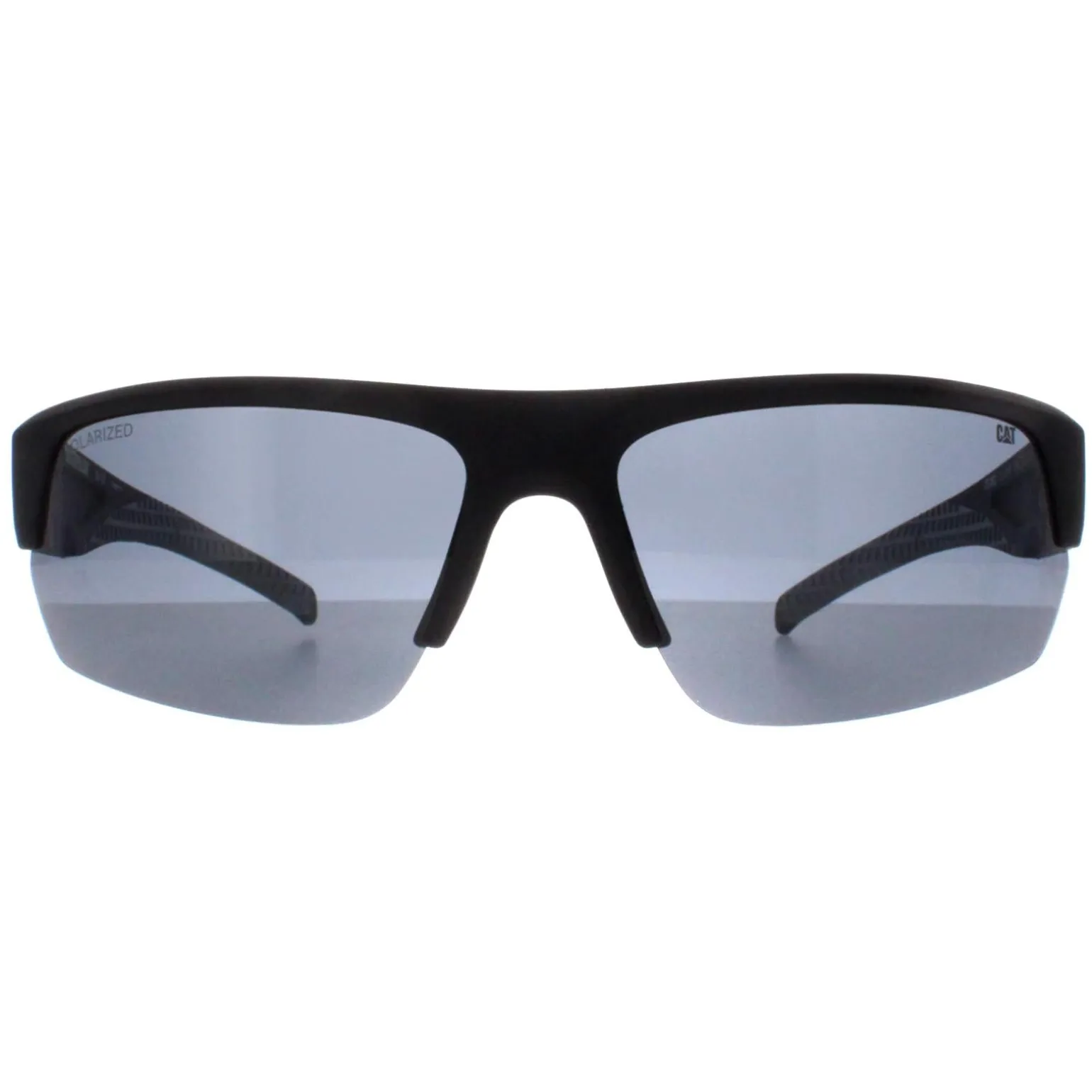 Caterpillar Sunglasses CTS-8022 104P Matte Black Solid Smoke Polarized