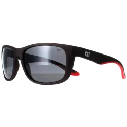 Caterpillar Sunglasses CTS-8011 108P Matte Dark Grey Silver Flash Pola