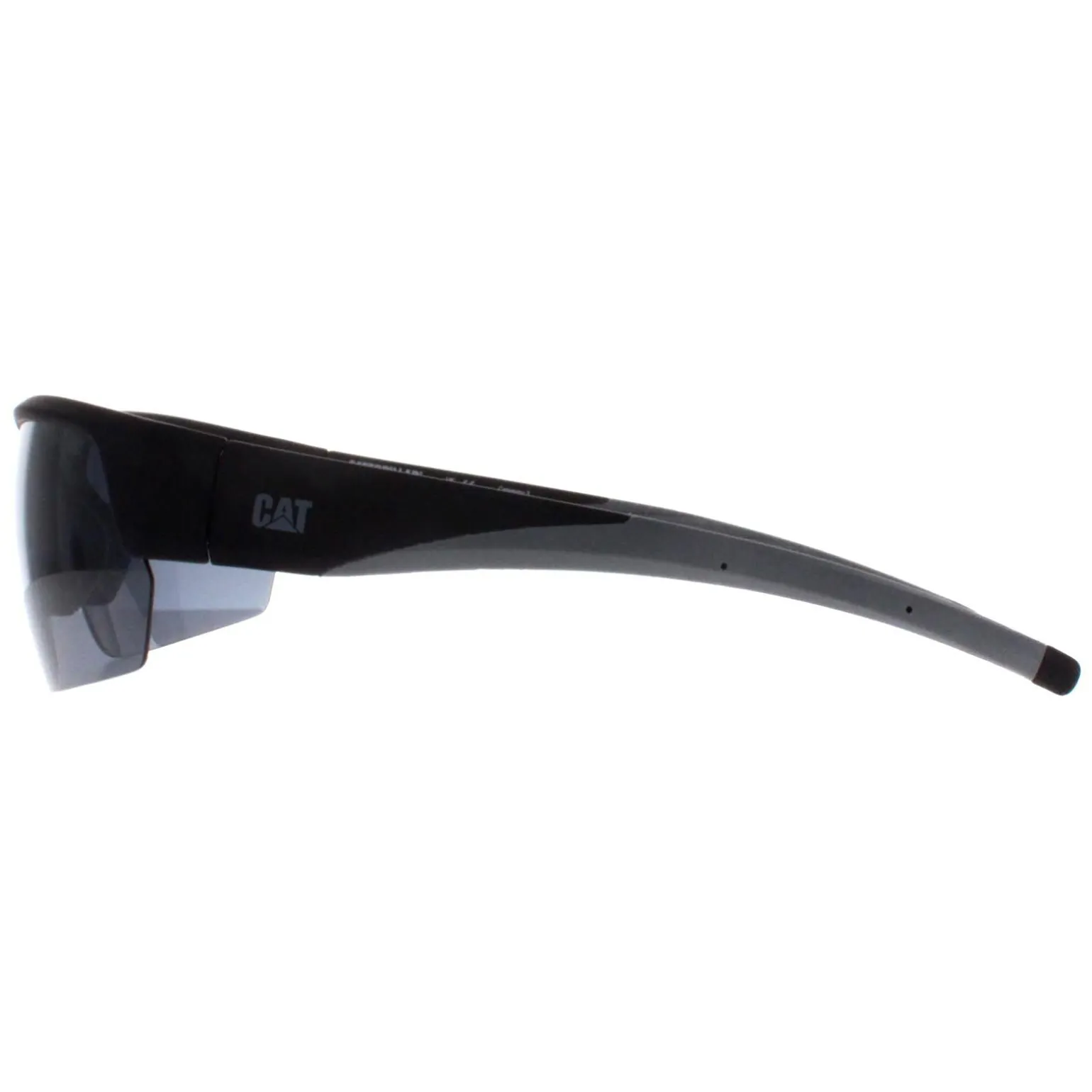 Caterpillar Sunglasses CTS-8022 104P Matte Black Solid Smoke Polarized