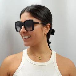 Chloe Sunglasses CH0125S 001 Black Grey Gradient