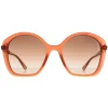 Chloe Sunglasses CH0003S 002 Dark Pink Brown Gradient