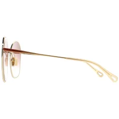 Chloe Sunglasses CH0015S 002 Dark Brown Gold Brown Gradient