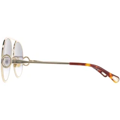 Chloe Sunglasses CH0145S 001 Gold Black Grey Gradient