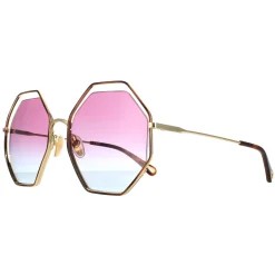 Chloe Sunglasses CH0046S 003 Havana Gold Violet Blue Gradient