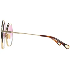 Chloe Sunglasses CH0046S 003 Havana Gold Violet Blue Gradient