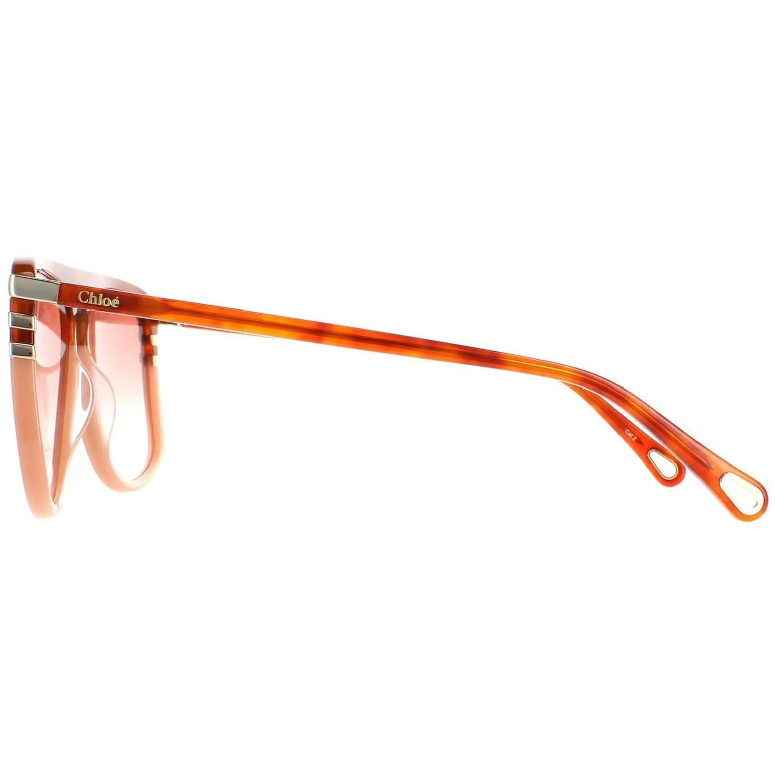 Chloe Sunglasses CH0104S 006 Shiny Blonde Havana Orange Gradient