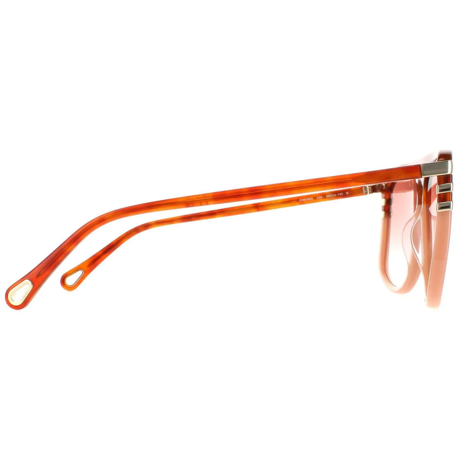 Chloe Sunglasses CH0104S 006 Shiny Blonde Havana Orange Gradient