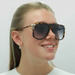 Chloe Sunglasses CH0104S 007 Shiny Medium Havana Grey Gradient