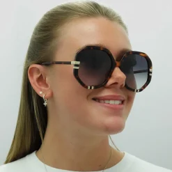 Chloe Sunglasses CH0105S 004 Tortoise Grey Gradient