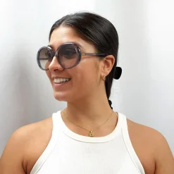 Chloe Sunglasses CH0007S 003 Transparent Grey Brown Gradient