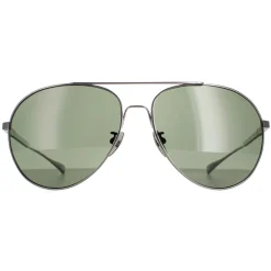 Chopard Sunglasses SCHD57M 568P Titanium Gunmetal Grey Green Polarized