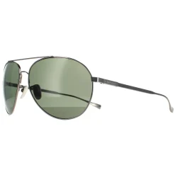 Chopard Sunglasses SCHD57M 568P Titanium Gunmetal Grey Green Polarized
