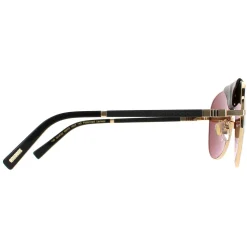 Chopard Sunglasses SCHF22 300Z Shiny Rose Gold Brown Silver Mirror Pol