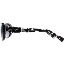 Coach Sunglasses HC8168 534811 Black Crystal Mosaic Light Grey