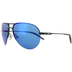 Costa Del Mar Sunglasses Helo HLO-11-OBMP Matte Black Blue Mirror Pola