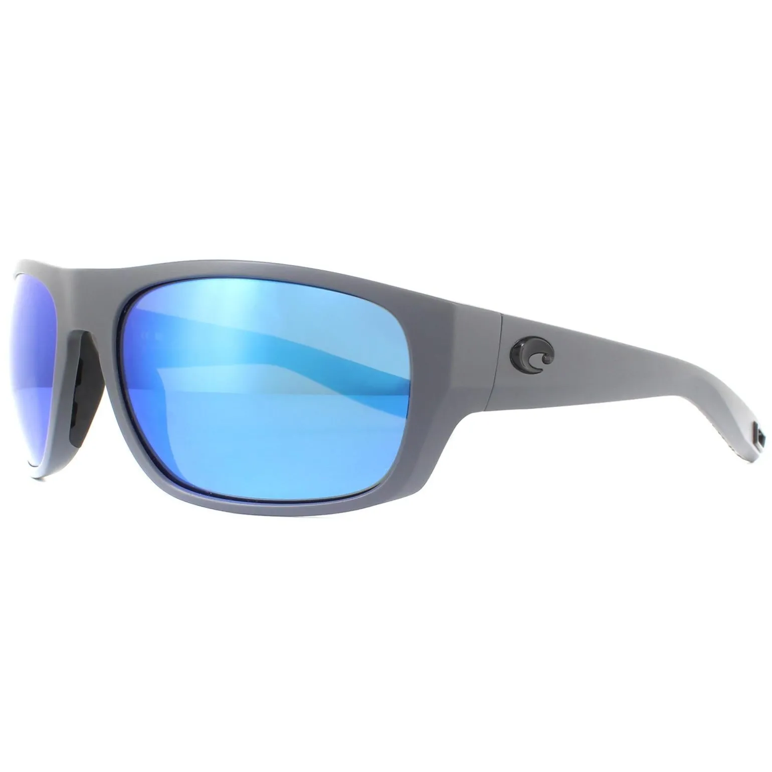 Costa Del Mar Sunglasses Tico TCO 98 OBMGLP Matte Grey Blue Mirror Pol
