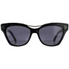 Cutler and Gross Sunglasses 1283 001 Gold Black Tortoiseshell Blue Gre