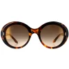 Cutler and Gross Sunglasses 1327 002 Yellow Tortoiseshell Brown
