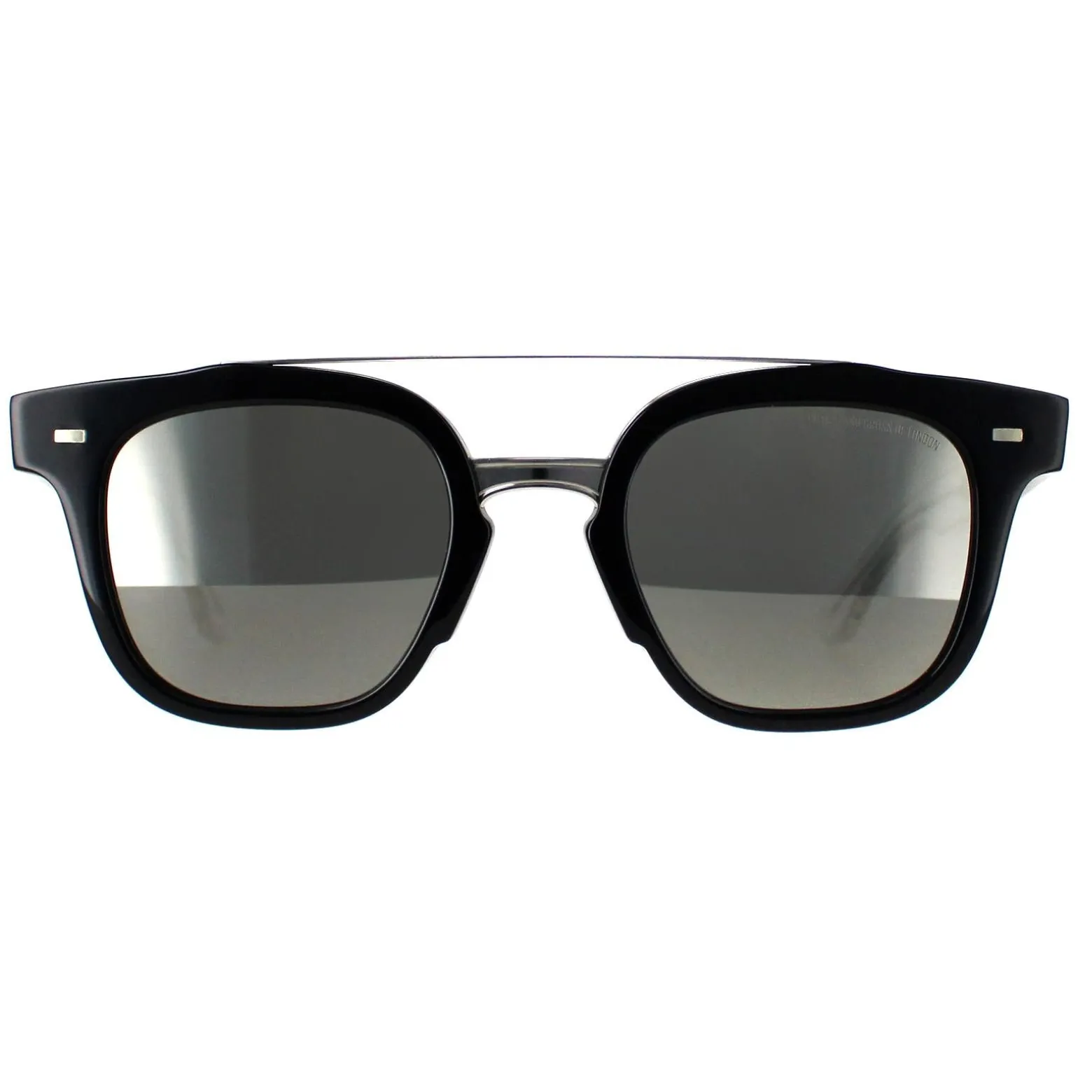 Cutler and Gross Sunglasses 1297 001 Silver Black Crystal Grey