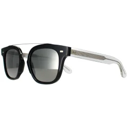 Cutler and Gross Sunglasses 1297 001 Silver Black Crystal Grey