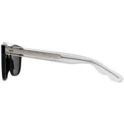 Cutler and Gross Sunglasses 1297 001 Silver Black Crystal Grey