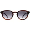 David Beckham Sunglasses DB1007/S 0CJ 9O Matte Striped Brown Dark Grey