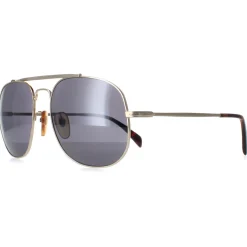 David Beckham Sunglasses DB7004/S J5G T4 Gold Silver