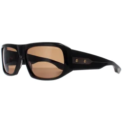 Dita Sunglasses Superflight DTS133-61-01 Black Yellow Gold Dark Brown