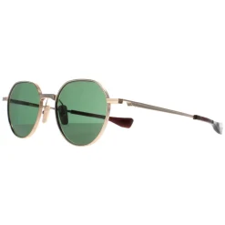 Dita Sunglasses Vers One DTS150-A-01 White Gold Silver G-15 Green