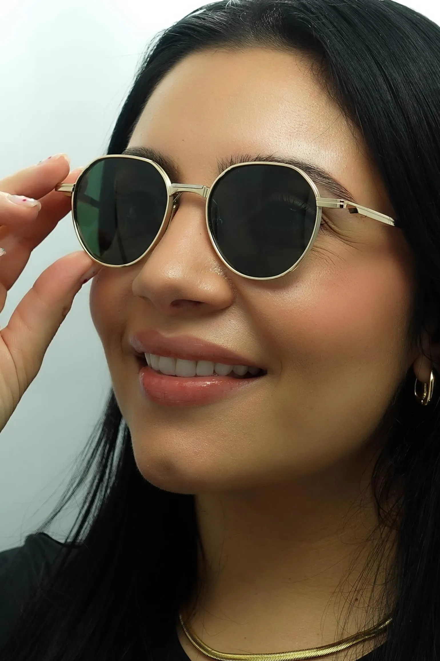 Dita Sunglasses Vers One DTS150-A-01 White Gold Silver G-15 Green