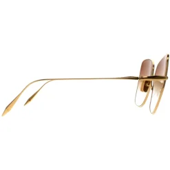 Dita Sunglasses Zazoe DTS145-A-01 Yellow Gold Dark Brown to Clear Grad