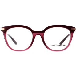 Dolce & Gabbana Glasses Frames DG3346 3247 Bordeaux Transparent Bordea