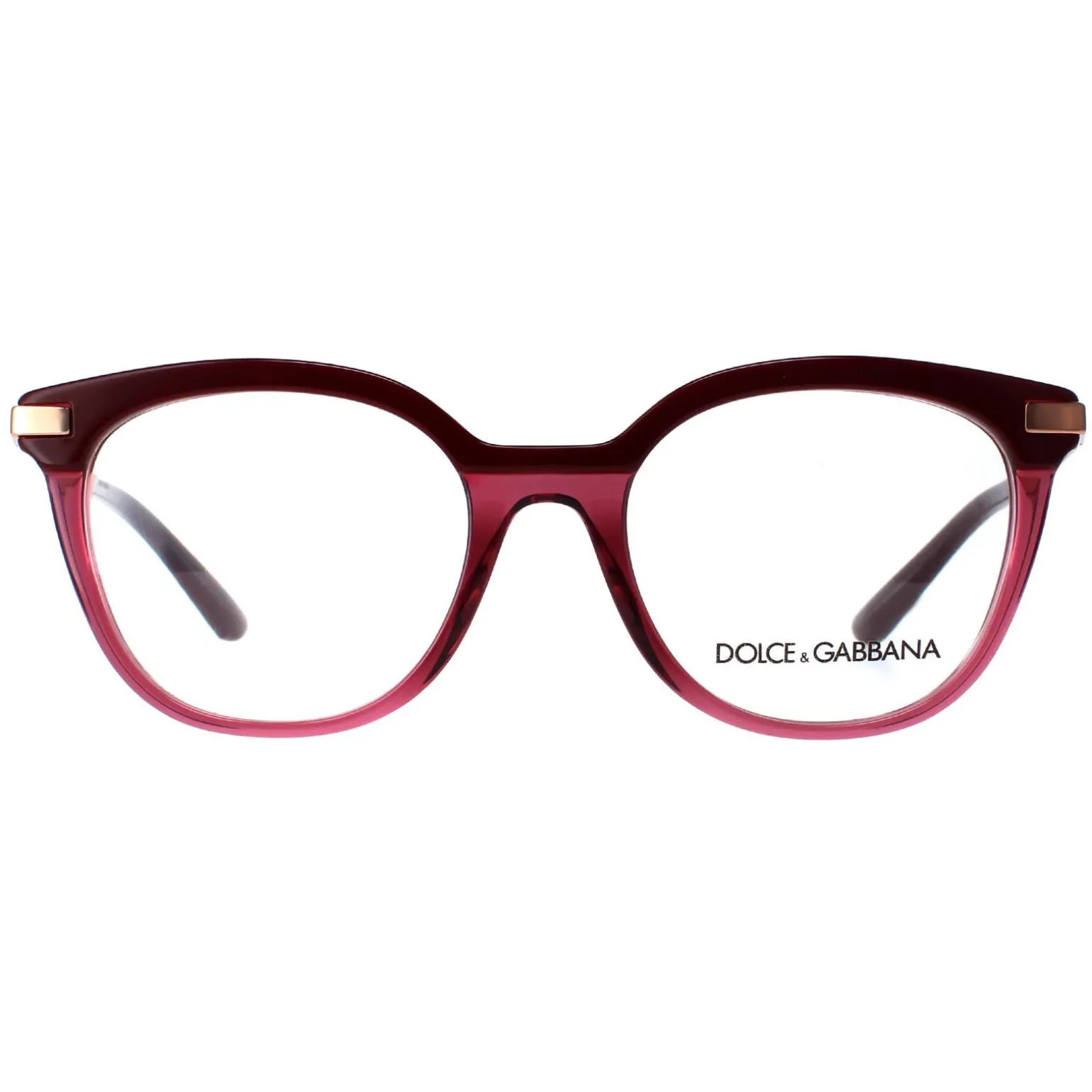 Dolce & Gabbana Glasses Frames DG3346 3247 Bordeaux Transparent Bordea
