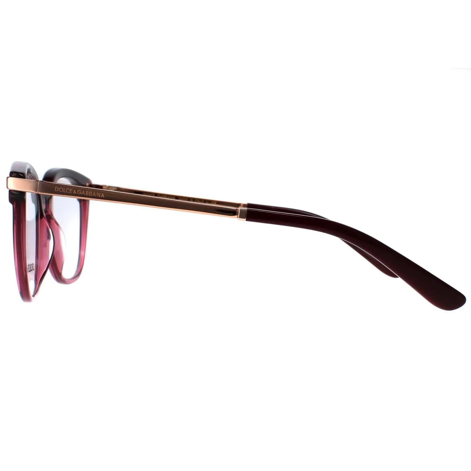 Dolce & Gabbana Glasses Frames DG3346 3247 Bordeaux Transparent Bordea