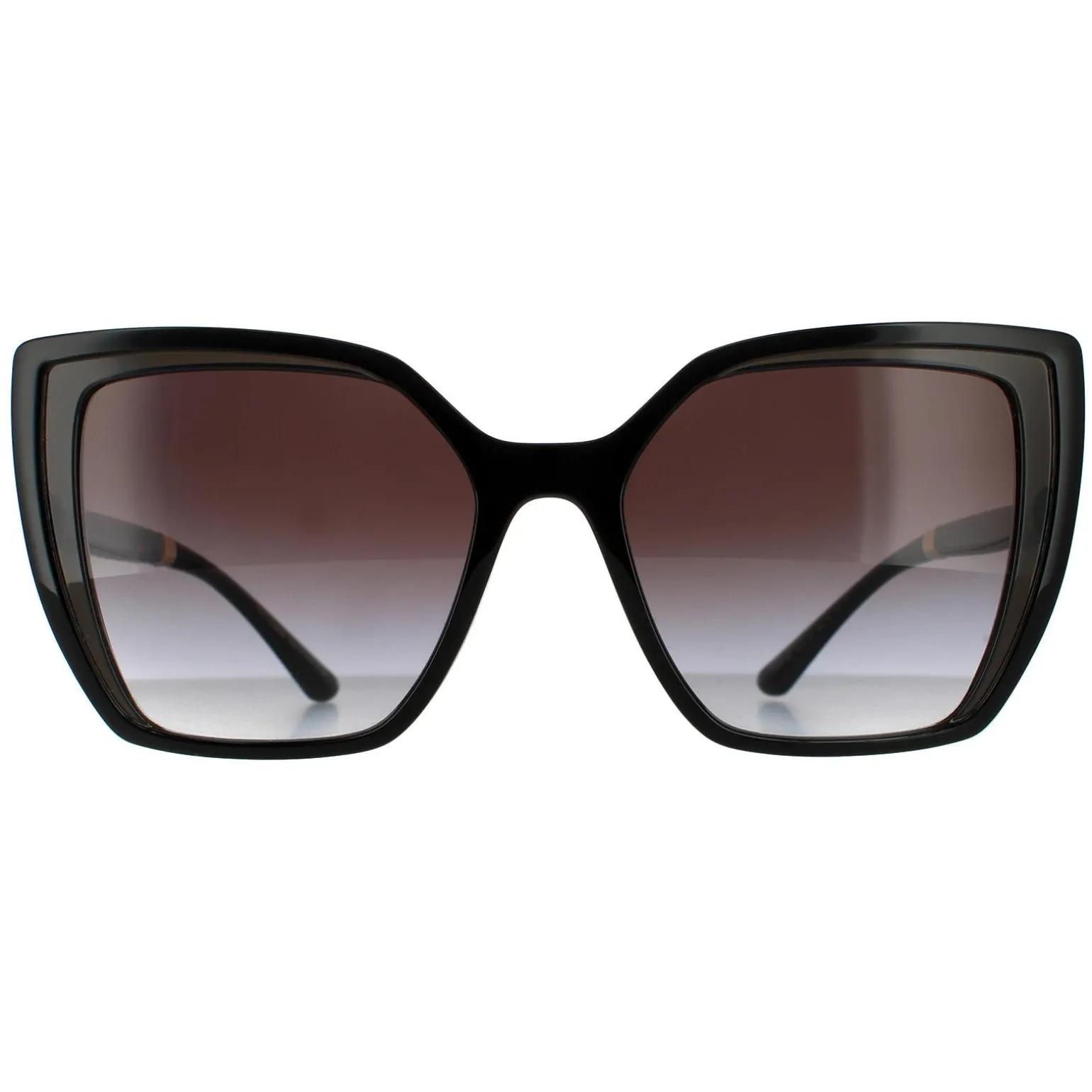 Dolce & Gabbana Sunglasses DG6138 32468G Black On Transparent Grey Dar