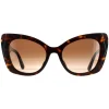 Dolce & Gabbana Sunglasses DG4405F 502/13 Dark Havana Brown Gradient