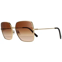 Dolce & Gabbana Sunglasses DG2242 02/13 Gold Dark Brown Gradient