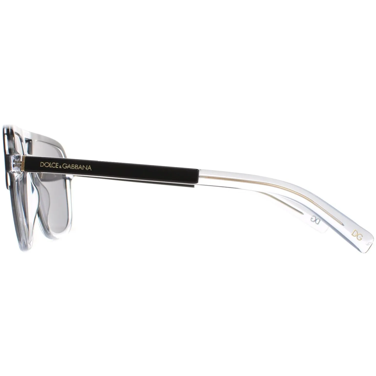 Dolce & Gabbana Sunglasses DG4354 501/81 Top Black on Crystal Dark Gre