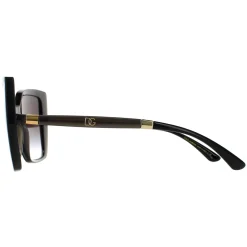 Dolce & Gabbana Sunglasses DG6138 32468G Black On Transparent Grey Dar