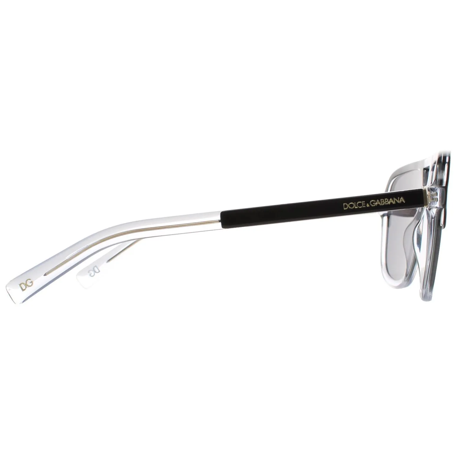Dolce & Gabbana Sunglasses DG4354 501/81 Top Black on Crystal Dark Gre