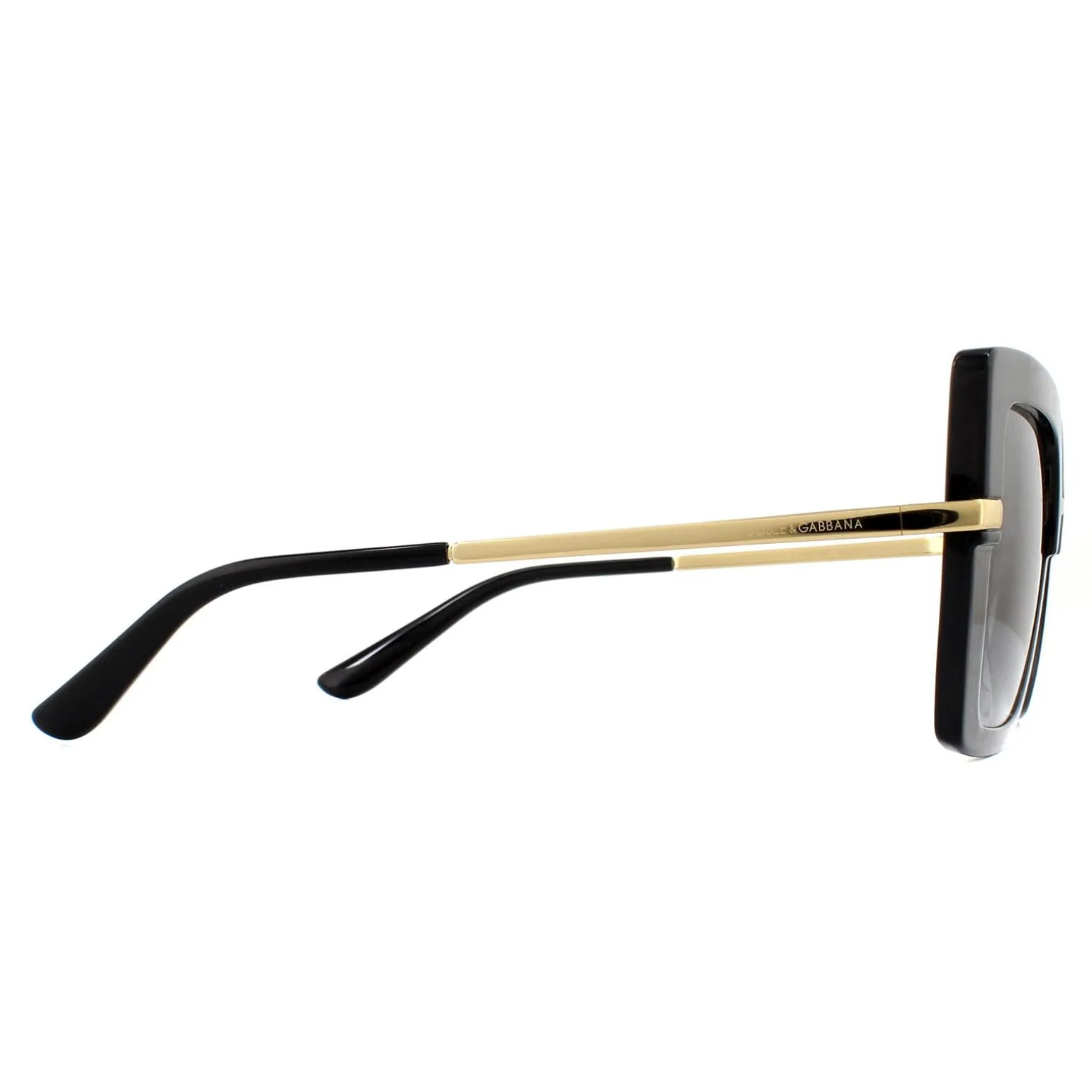 Dolce & Gabbana Sunglasses DG4373 32468G Top Black on Transparent Blac