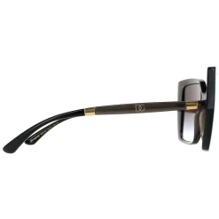 Dolce & Gabbana Sunglasses DG6138 32468G Black On Transparent Grey Dar