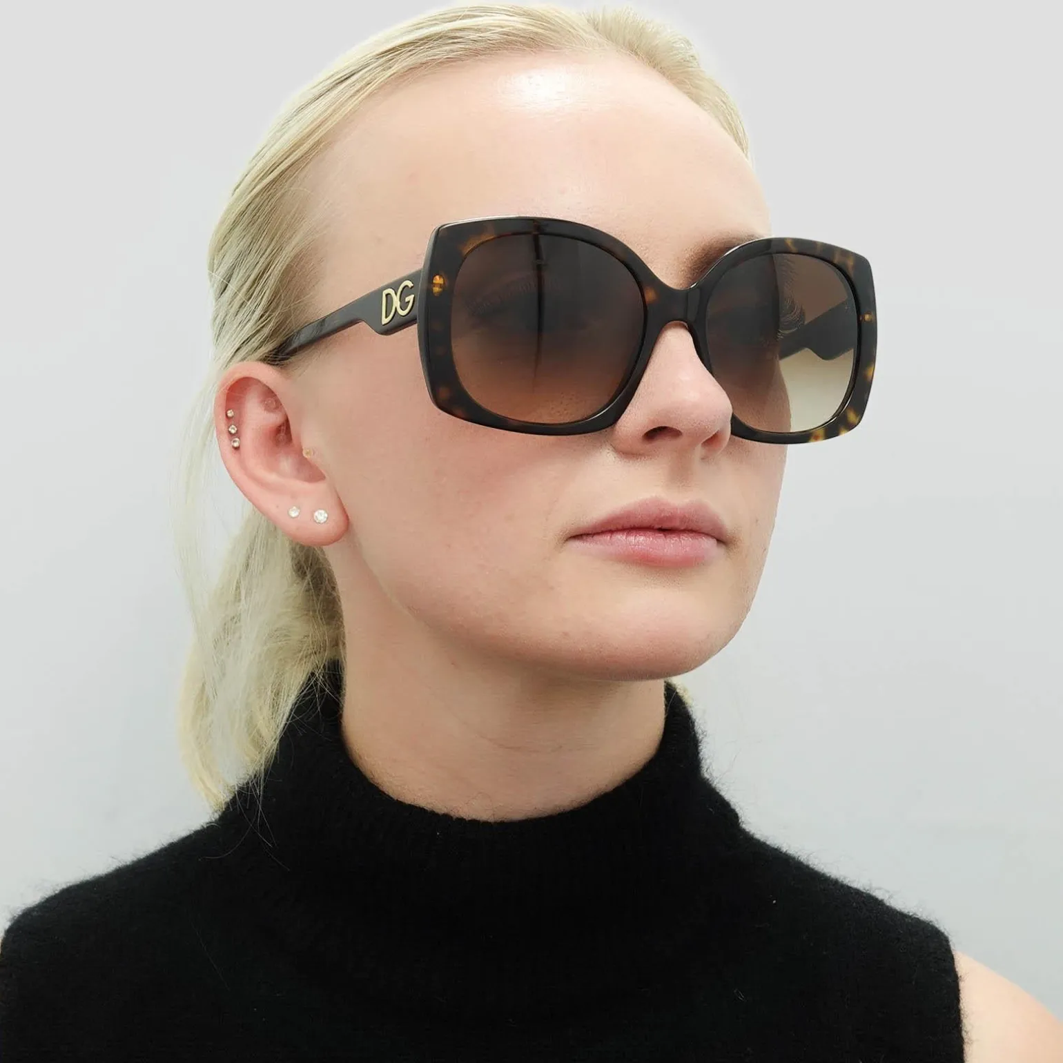 Dolce & Gabbana Sunglasses DG4385 502/13 Havana Brown Gradient Dark Br