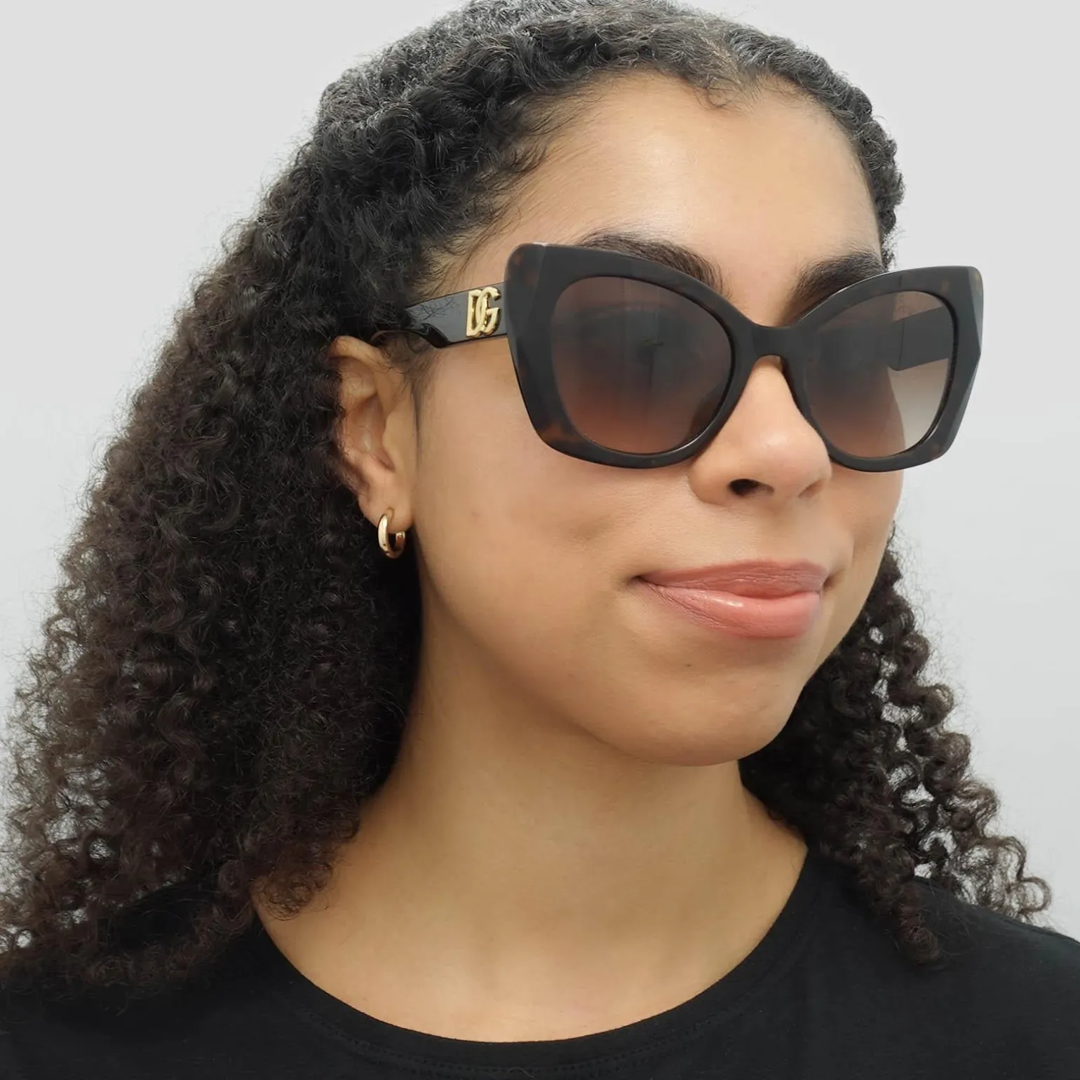 Dolce & Gabbana Sunglasses DG4405F 502/13 Dark Havana Brown Gradient