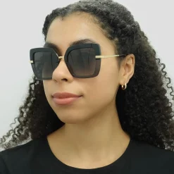 Dolce & Gabbana Sunglasses DG4373 32468G Top Black on Transparent Blac